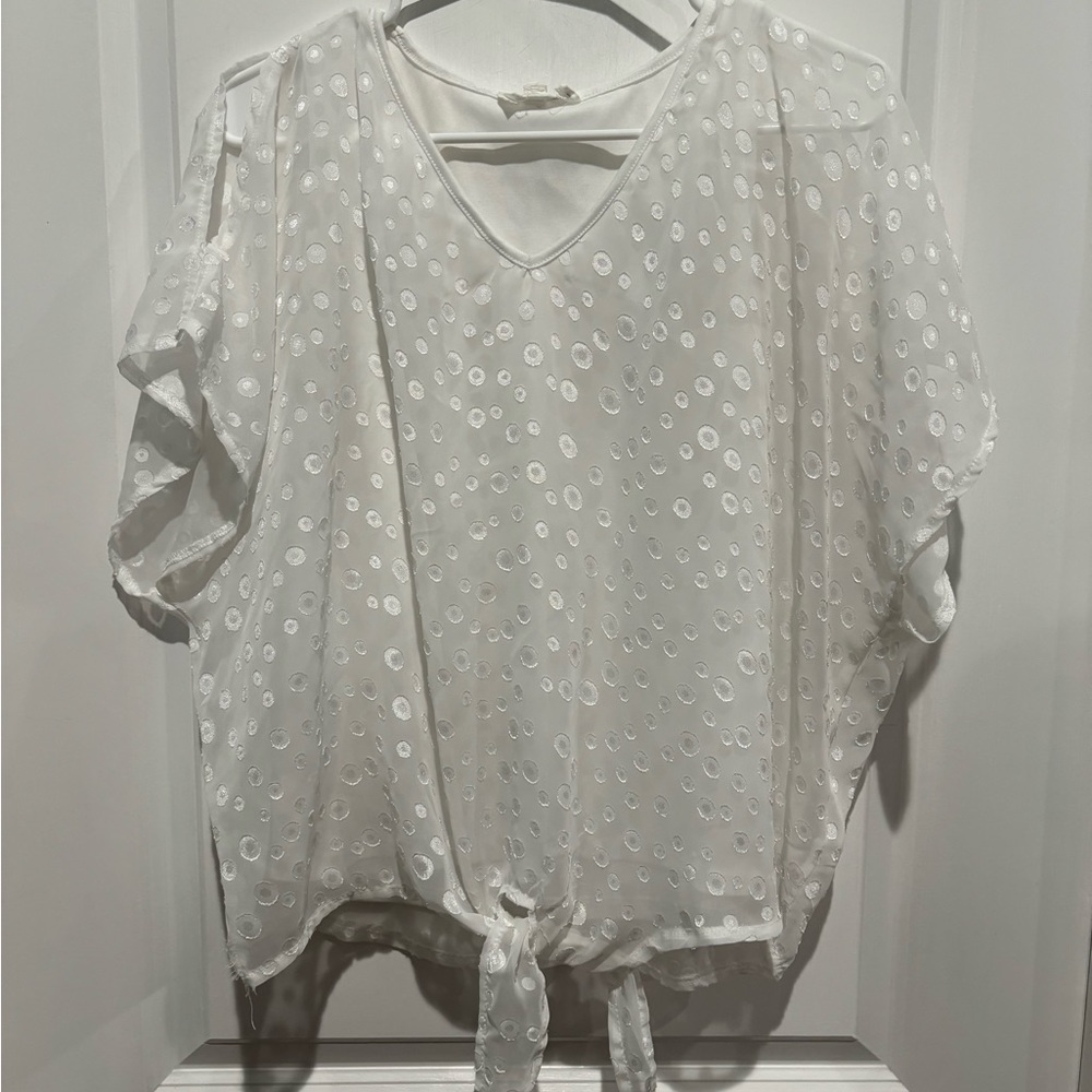 Exclusive One Tie Waist Top, Sz S